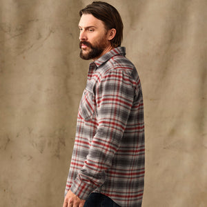 Rangeland flannel shirt by Filson | Red / gray plaid (Red)