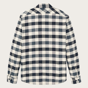Rangeland flannel shirt par Filson | Charcoal / steel plaid (Blue)