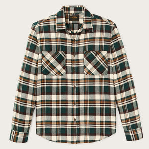 Rangeland flannel shirt par Filson | Green / bronze plaid (Green)