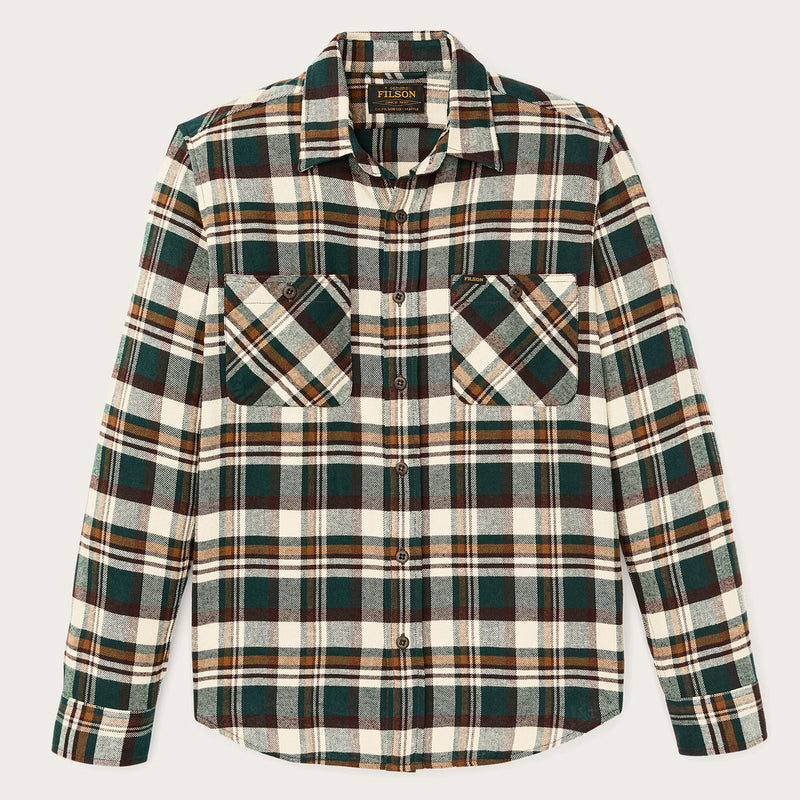 Rangeland flannel shirt par Filson | Green / bronze plaid (Green)