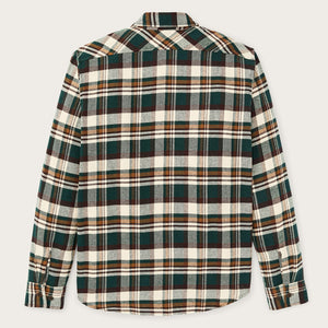 Rangeland flannel shirt par Filson | Green / bronze plaid (Green)