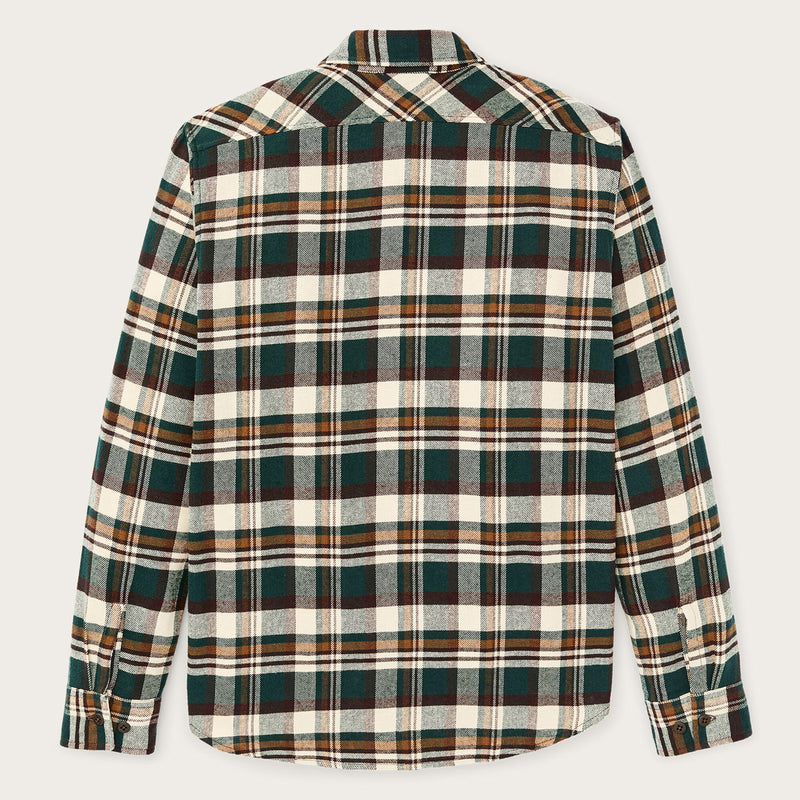 Rangeland flannel shirt par Filson | Green / bronze plaid (Green)