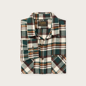 Rangeland flannel shirt par Filson | Green / bronze plaid (Green)
