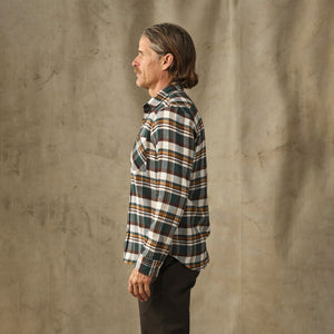 Rangeland flannel shirt par Filson | Green / bronze plaid (Green)