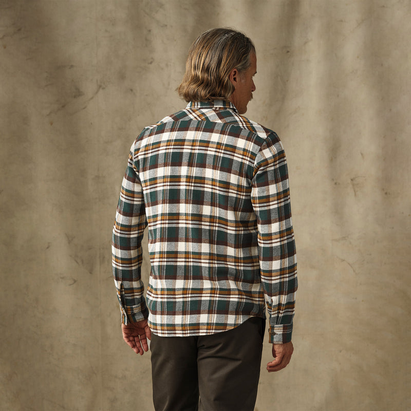 Rangeland flannel shirt par Filson | Green / bronze plaid (Green)