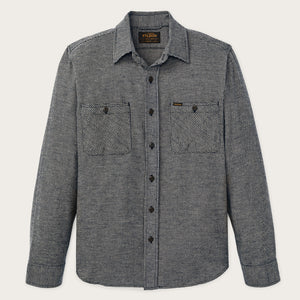 Rangeland flannel shirt par Filson | Navy / tan plaid (Gray)