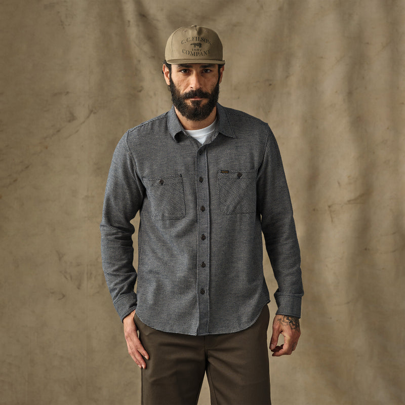Rangeland flannel shirt par Filson | Navy / tan plaid (Gray)
