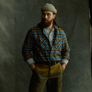 The rangeland flannel shirt by Filson | Blue / yellow / mult (Blue)