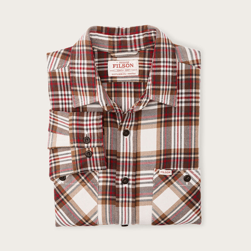 The rangeland flannel shirt by Filson | Red / brown plaid (Red)