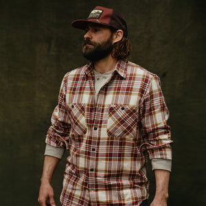 The rangeland flannel shirt by Filson | Red / brown plaid (Red)