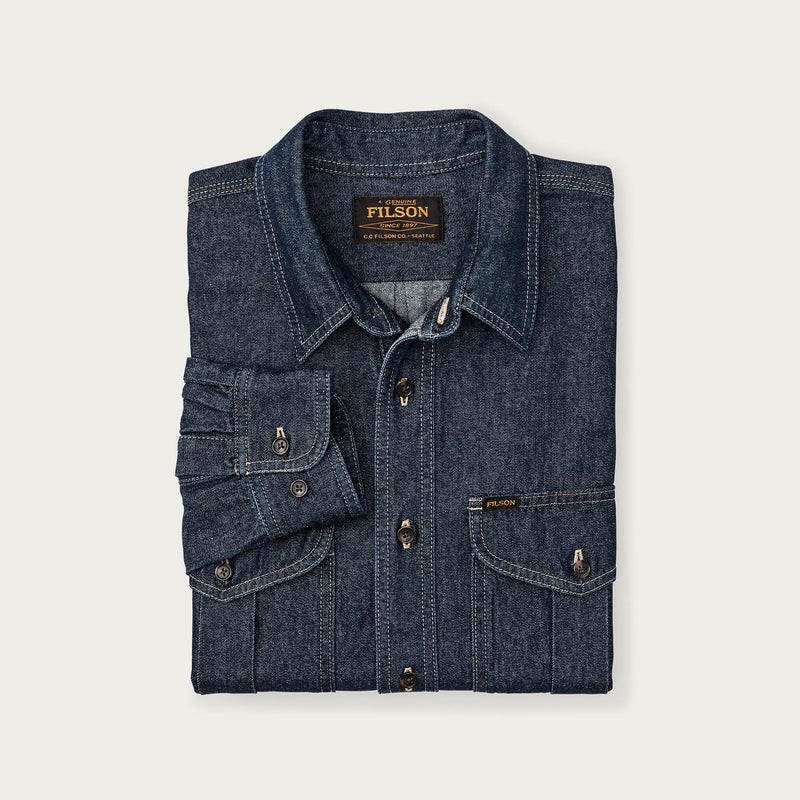 Denim guide shirt von Filson | Rinse indigo (Blue)