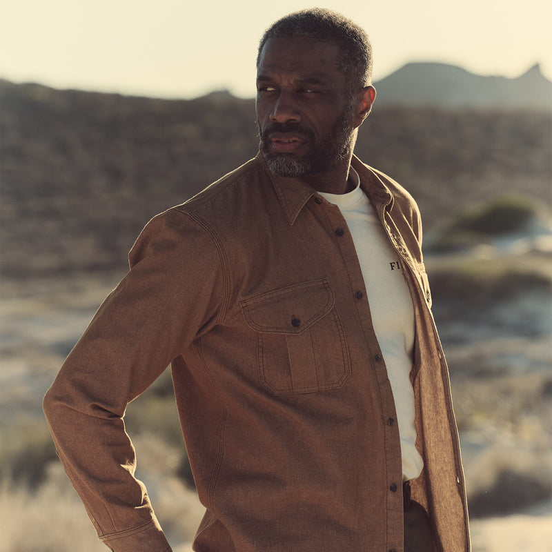 Denim guide shirt par Filson | Harvest tan (Beige)