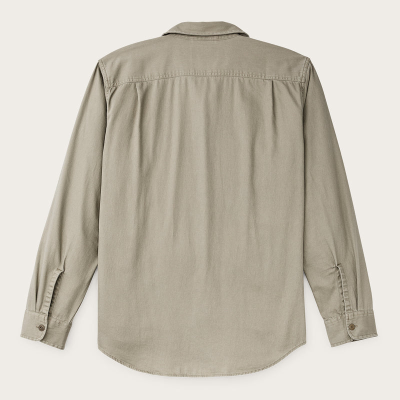 Shipwright fine twill shirt by Filson | Gray khaki (Beige)