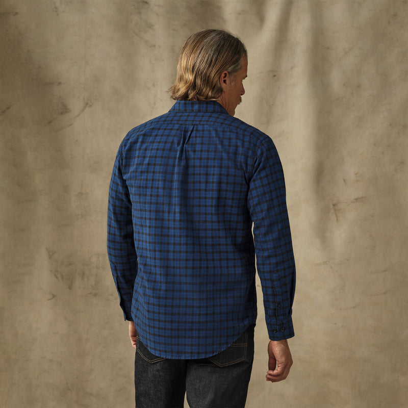 Lightweight alaskan guide shirt by Filson | Deep blue / black pl (Blue)