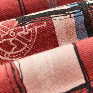 Short sleeve lightweight alaskan guide shirt par Filson | Russet / print (Pink)