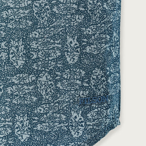 Filson's washed short sleeve feather cloth shirt par Filson | Blue / print (Blue)