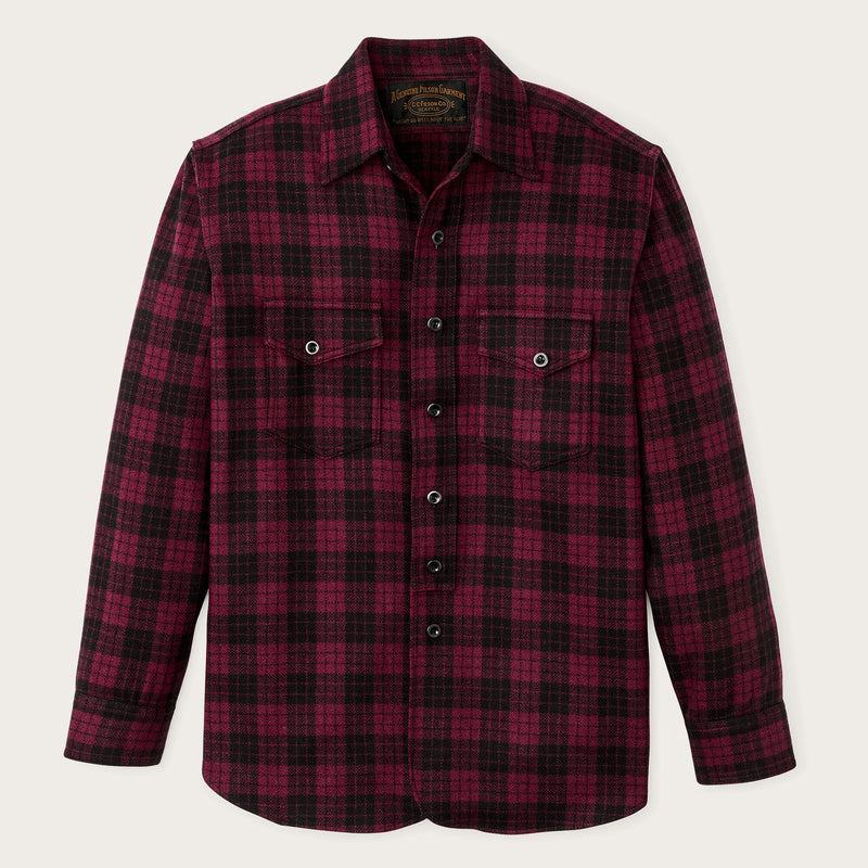 Camicia in lana 1922 archive di Filson | Deep crimson / black (Red)