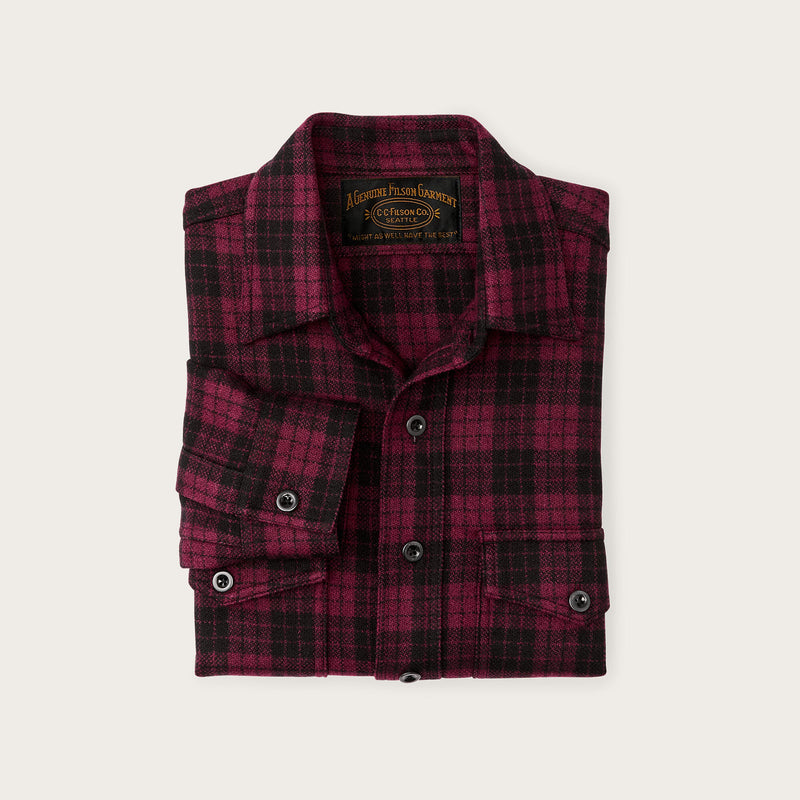 Camicia in lana 1922 archive di Filson | Deep crimson / black (Red)