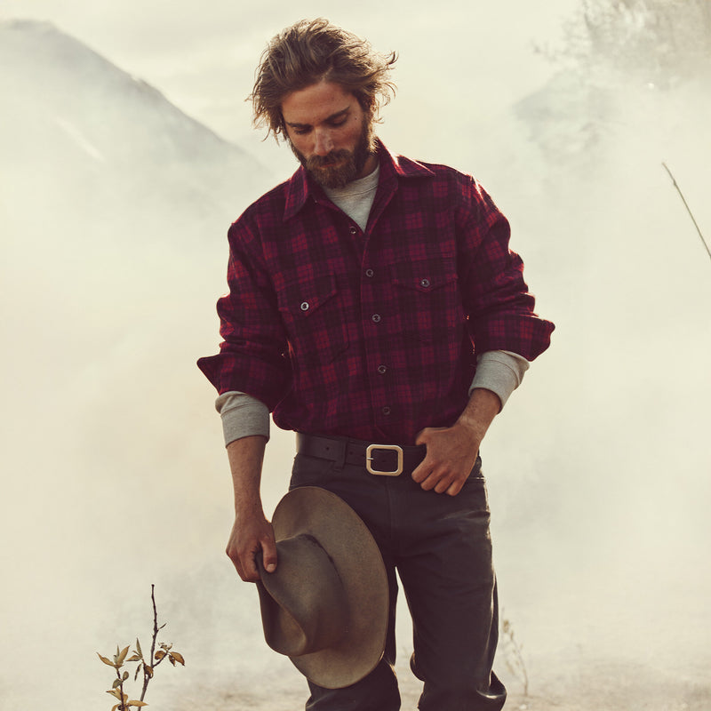 Camicia in lana 1922 archive di Filson | Deep crimson / black (Red)