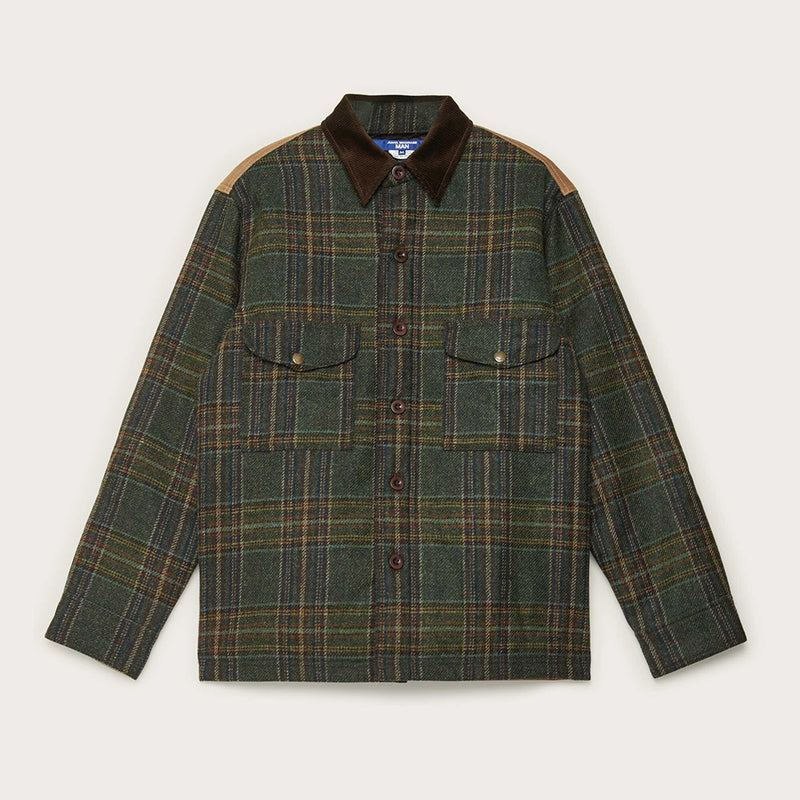 Filson × junya watanabe hemd aus wolle und leder von Filson | Green black beige / (Green)