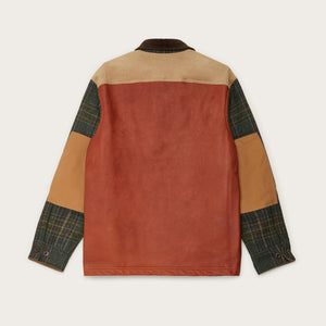 Filson × junya watanabe hemd aus wolle und leder von Filson | Green black beige / (Green)