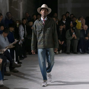 Filson × junya watanabe hemd aus wolle und leder von Filson | Green black beige / (Green)