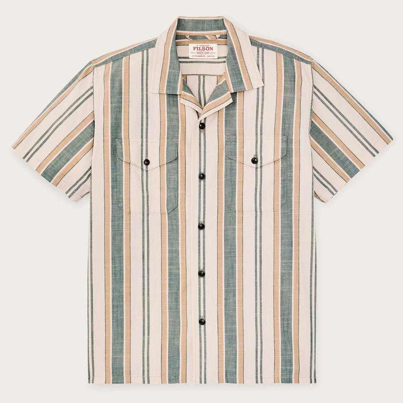 Chambray camp shirt par Filson | Natural / khaki (Green)