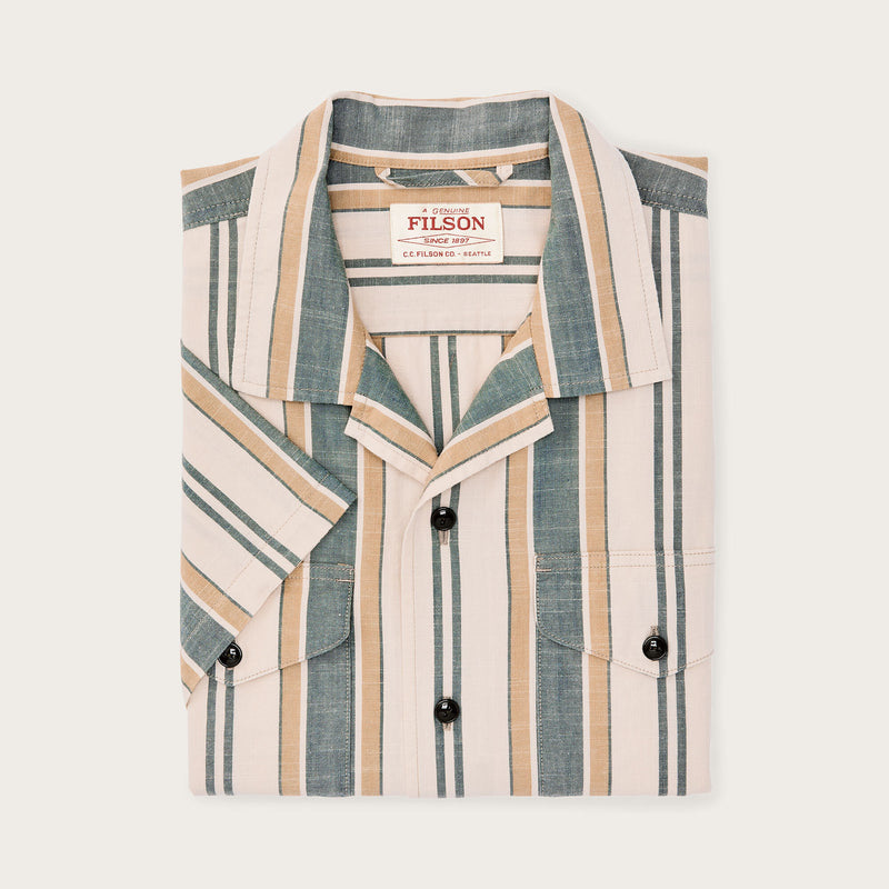 Chambray camp shirt par Filson | Natural / khaki (Green)