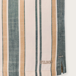 Chambray camp shirt par Filson | Natural / khaki (Green)