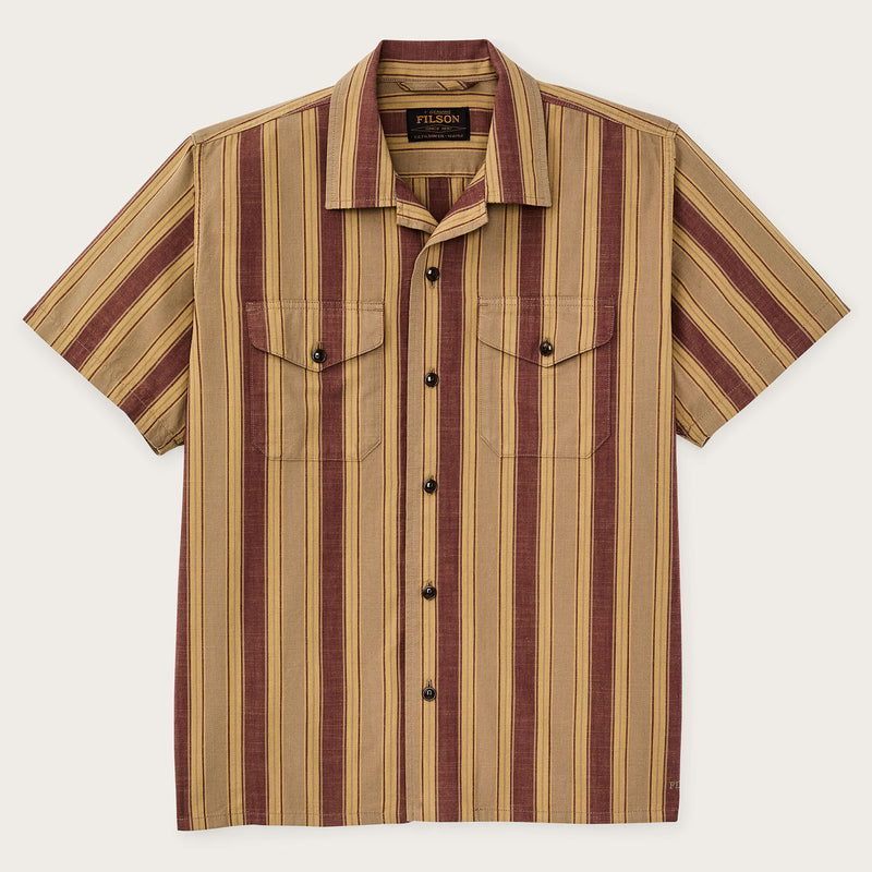 Chambray camp shirt par Filson | Brick / tan (Brown)