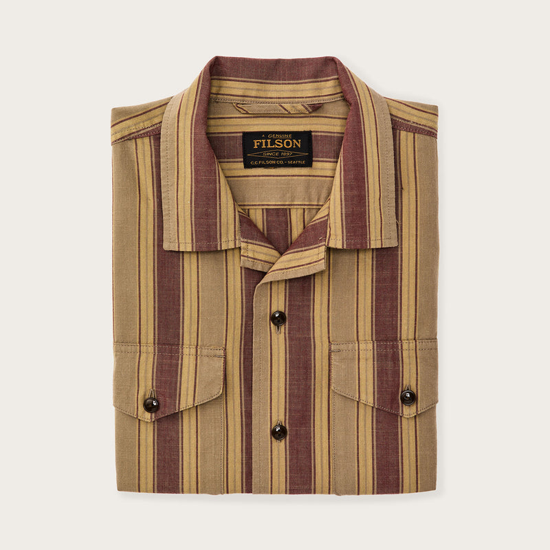 Chambray camp shirt par Filson | Brick / tan (Brown)