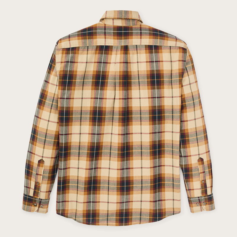 Madras button-down shirt par Filson | Tan / spruce multi (Yellow)