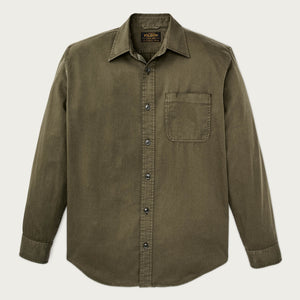 4.5-oz. twill shirt par Filson | Military olive (Green)