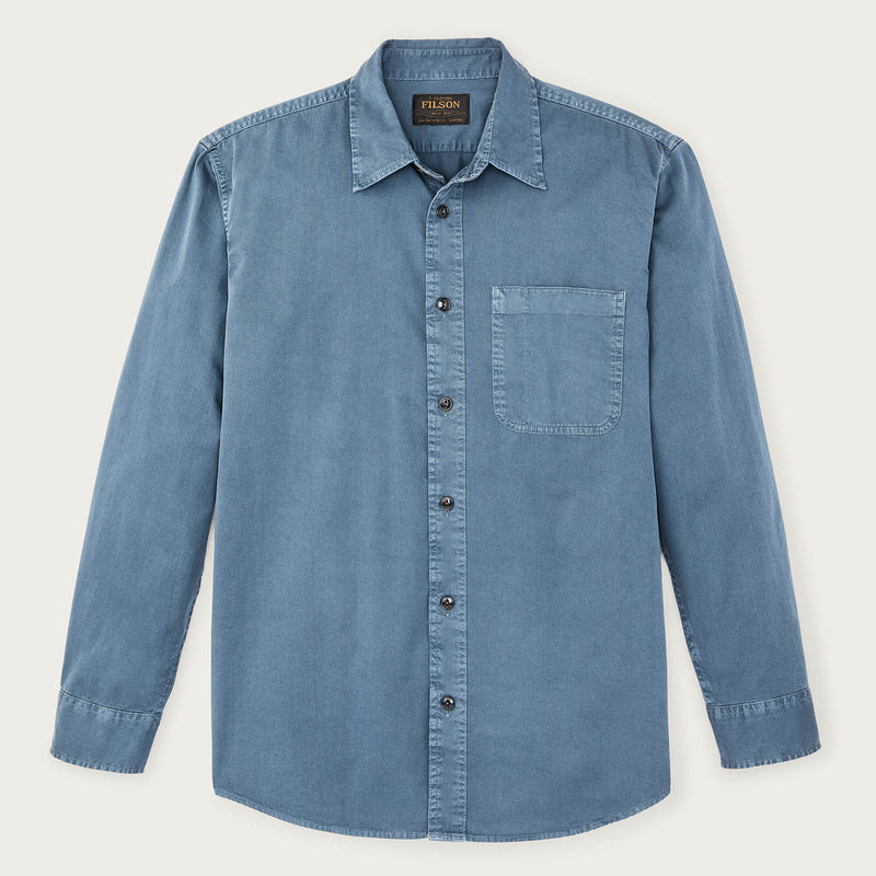 4.5-oz. twill shirt par Filson | Orion blue (Blue)