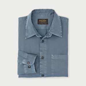 4.5-oz. twill shirt par Filson | Orion blue (Blue)