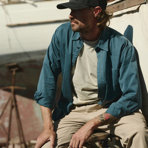 4.5-oz. twill shirt par Filson | Orion blue (Blue)