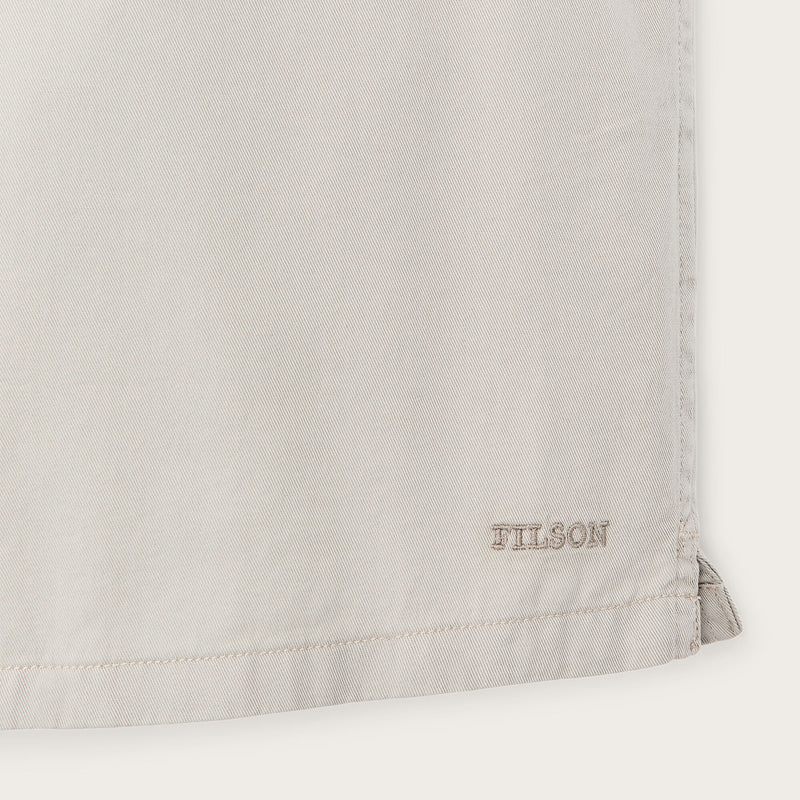 Short sleeve 4.5-oz. twill shirt by Filson | Gray sky (Gray)