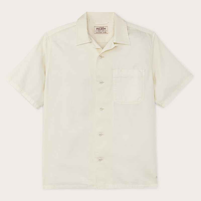 Short sleeve 4.5-oz. twill shirt par Filson | Ivory (White)