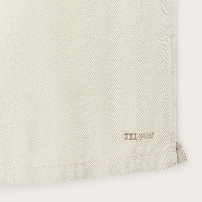 Short sleeve 4.5-oz. twill shirt par Filson | Ivory (White)