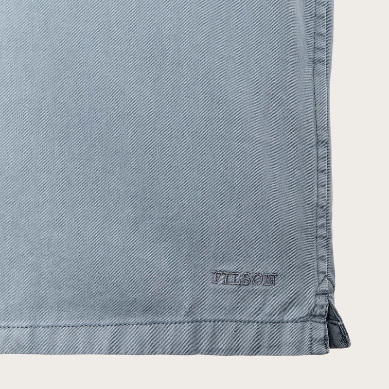 Short sleeve 4.5-oz. twill shirt by Filson | Lead (Blue)