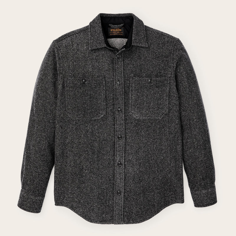 8-oz. wool guide shirt par Filson | Charcoal twill (Gray)