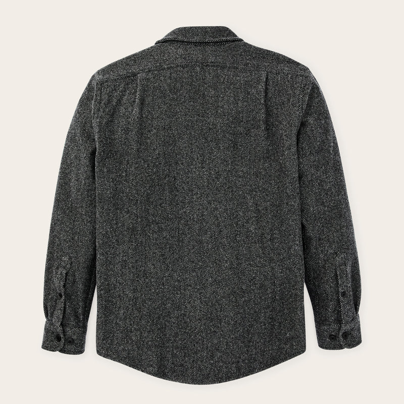 8-oz. wool guide shirt par Filson | Charcoal twill (Gray)
