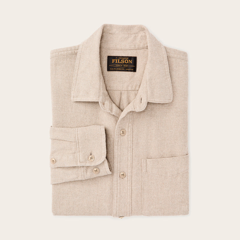 Rustic flannel shirt par Filson | Dark natural heather (Beige)
