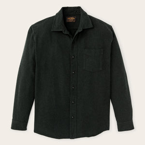 Rustic flannel shirt par Filson | Dark moss heather (Black)