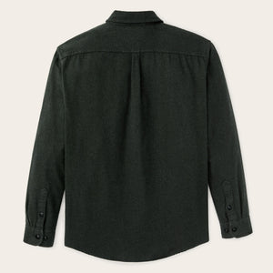 Rustic flannel shirt par Filson | Dark moss heather (Black)