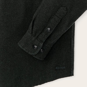 Rustic flannel shirt par Filson | Dark moss heather (Black)