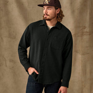 Rustic flannel shirt par Filson | Dark moss heather (Black)