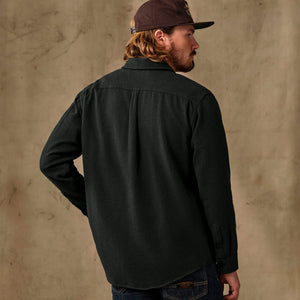 Rustic flannel shirt par Filson | Dark moss heather (Black)