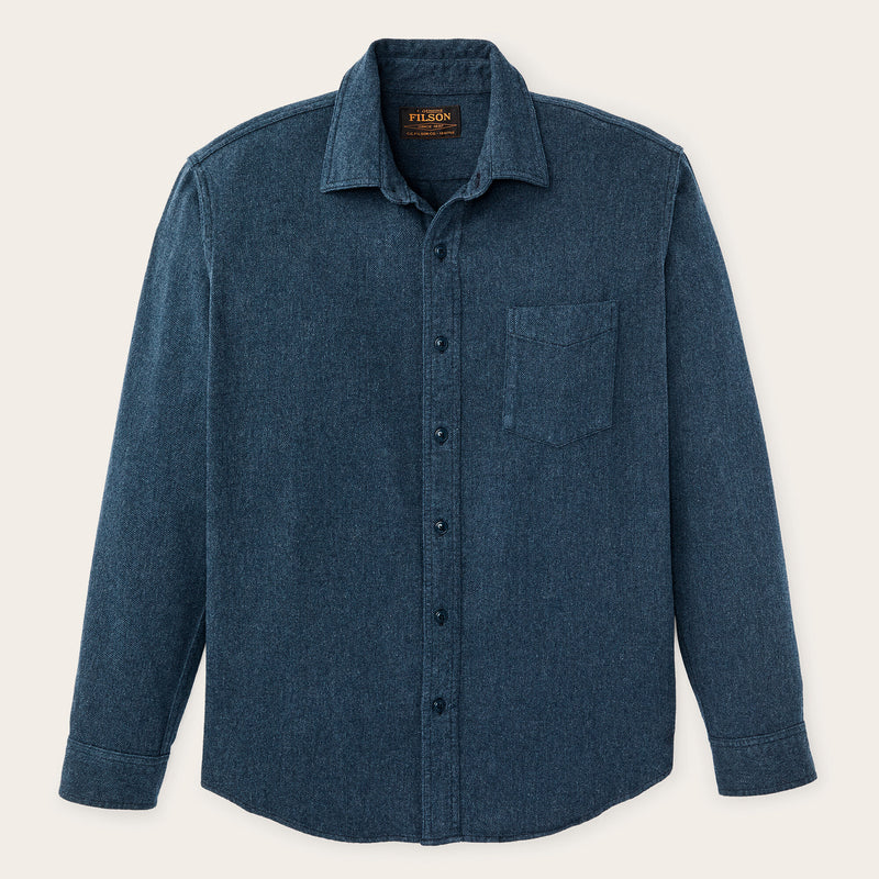 Rustic flannel shirt par Filson | Blue heather (Blue)