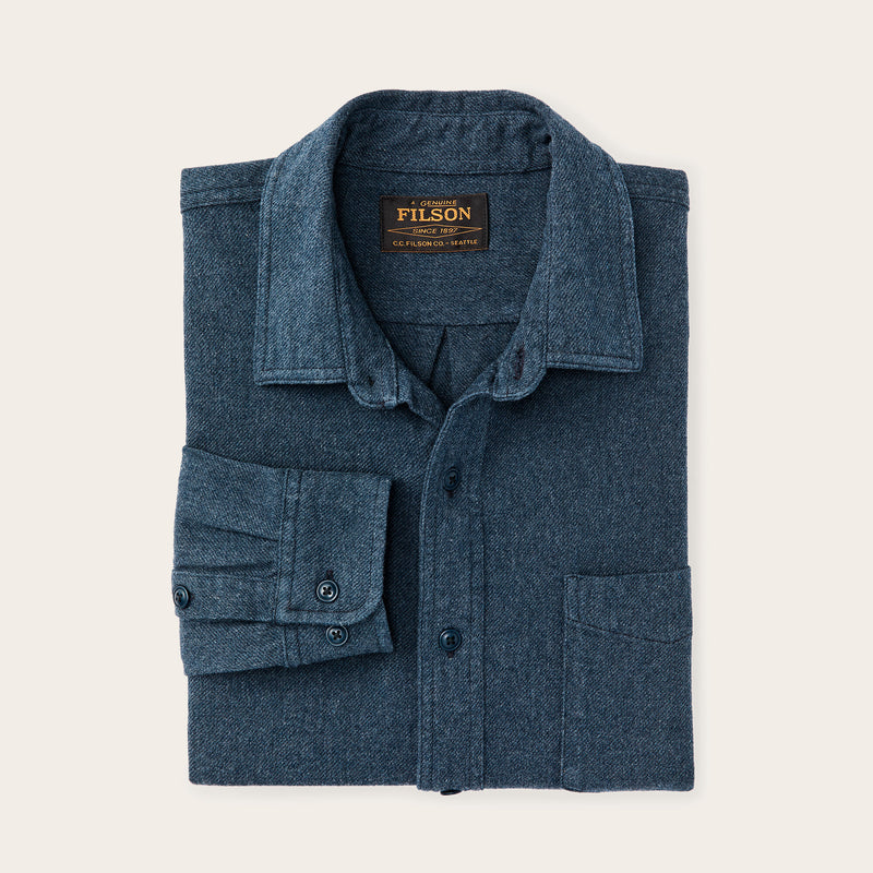 Rustic flannel shirt par Filson | Blue heather (Blue)